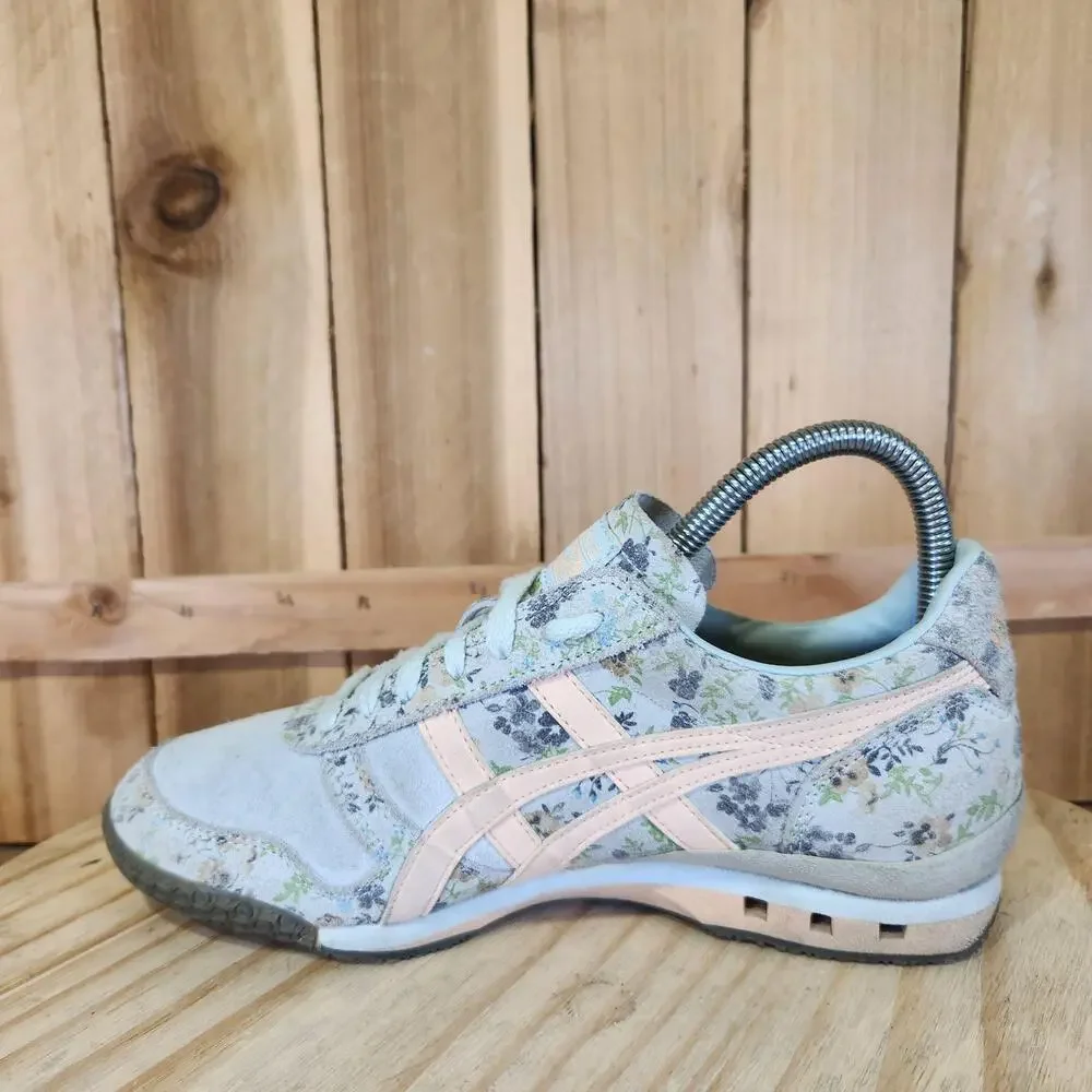 ASICS Onitsuka Tiger Ultimate 81 Shoes Womens 6 Floral Leather Sneakers